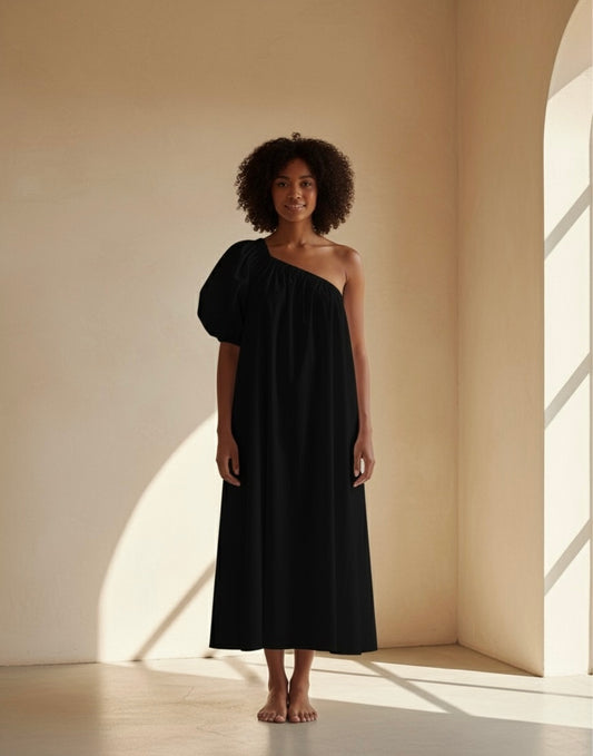 Lela Midi Dress - Black