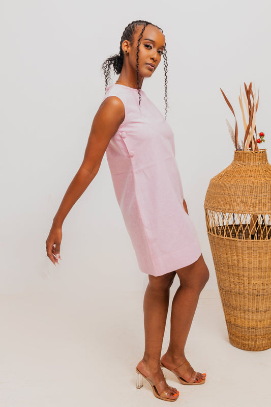 Alana Linen Mini - Pink